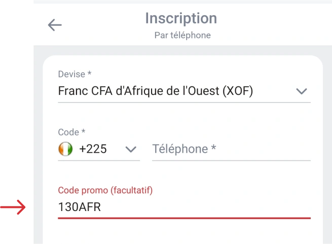 Code promotionnel 888starz Apk Côte d'Ivoire